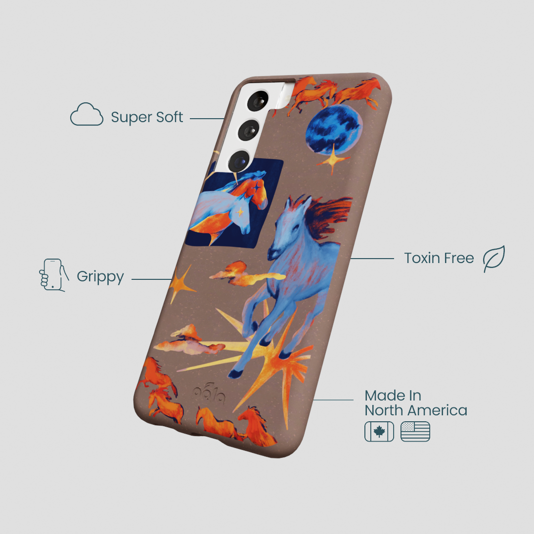 Chocolate Brown Horse Dreamers Samsung Galaxy S21 Case