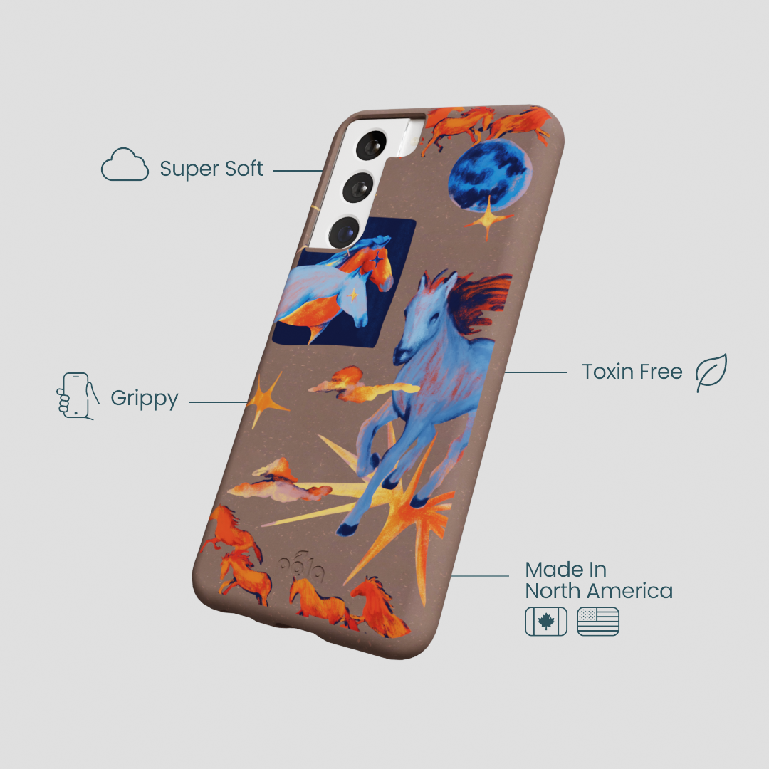 Chocolate Brown Horse Dreamers Samsung Galaxy S22 Case