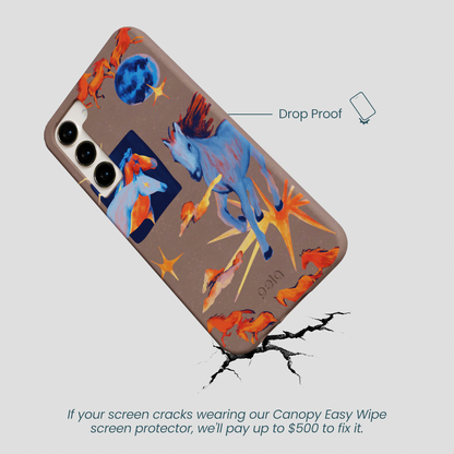 Chocolate Brown Horse Dreamers Samsung Galaxy S24+(Plus) Case