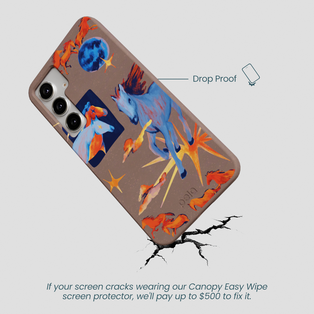 Chocolate Brown Horse Dreamers Samsung Galaxy S25+(Plus) Case