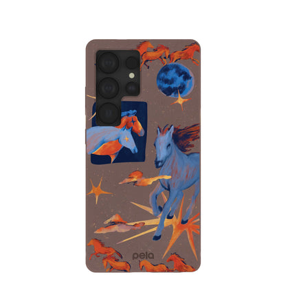 Chocolate Brown Horse Dreamers Samsung Galaxy S25 Ultra Case