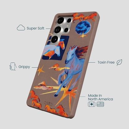 Chocolate Brown Horse Dreamers Samsung Galaxy S25 Ultra Case