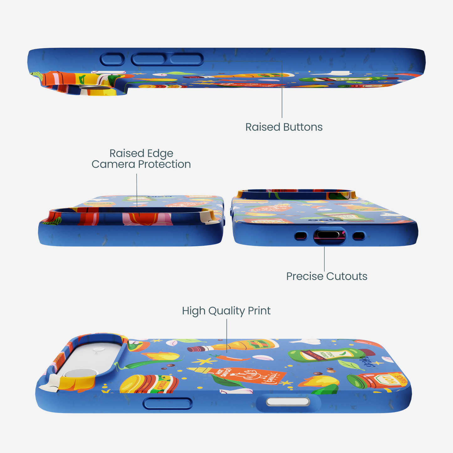 Electric Blue Hot Stuff iPhone Air Case