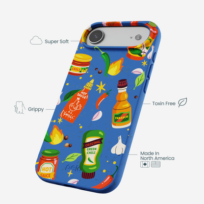 Electric Blue Hot Stuff iPhone Air Case