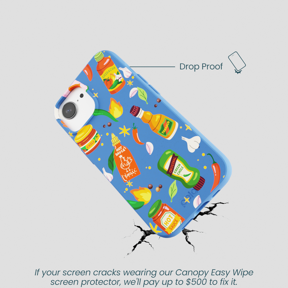 Electric Blue Hot Stuff iPhone 16e/17e Case
