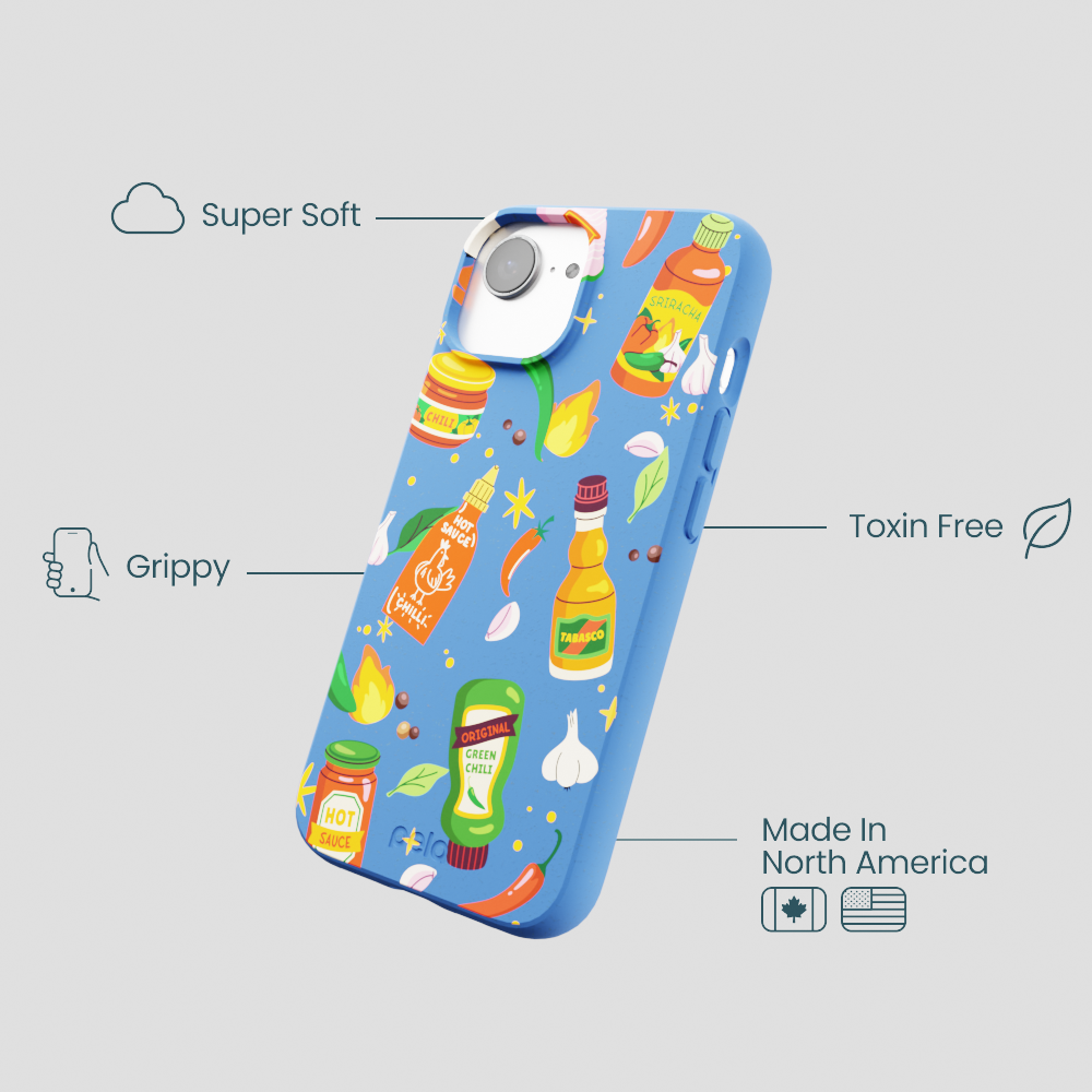 Electric Blue Hot Stuff iPhone 16e/17e Case