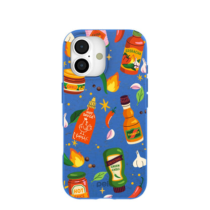 Electric Blue Hot Stuff iPhone 17 Case