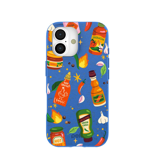 Electric Blue Hot Stuff iPhone 17 Case
