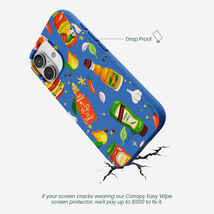 Electric Blue Hot Stuff iPhone 17 Case