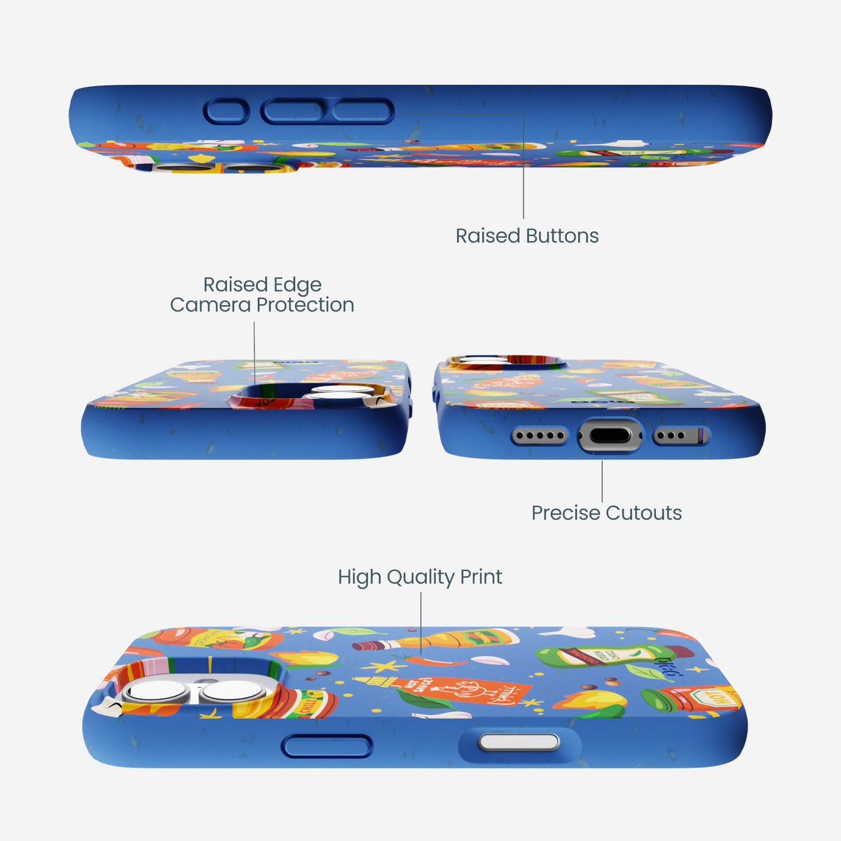 Electric Blue Hot Stuff iPhone 17 Case