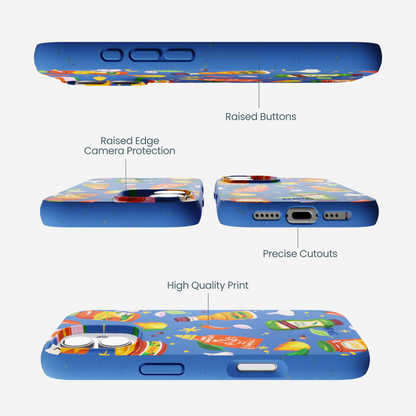 Electric Blue Hot Stuff iPhone 17 Case