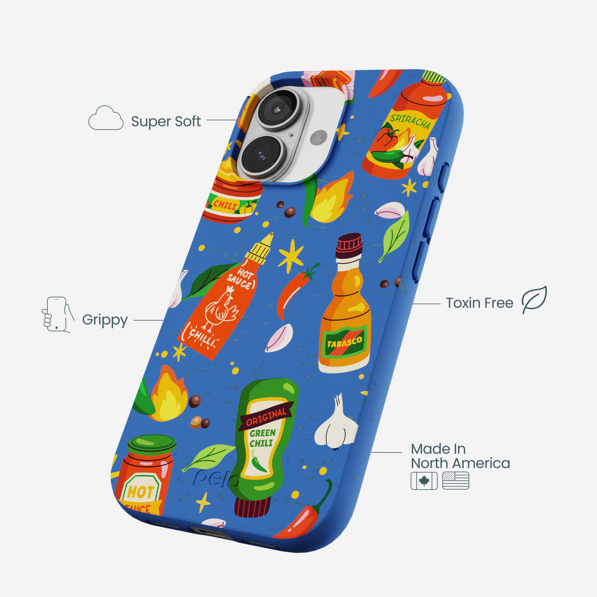 Electric Blue Hot Stuff iPhone 17 Case