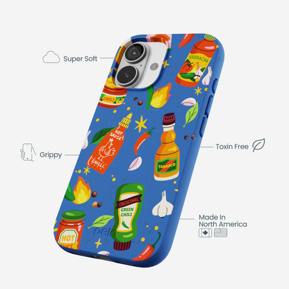 Electric Blue Hot Stuff iPhone 17 Case