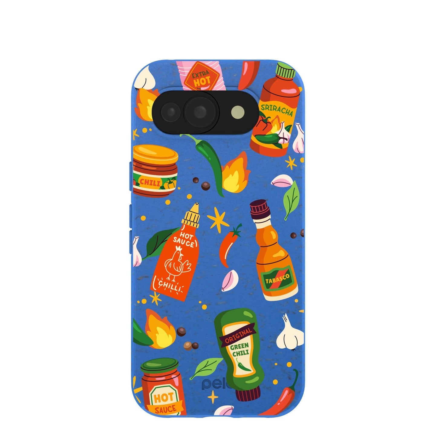 Electric Blue Hot Stuff Google Pixel 10a Case