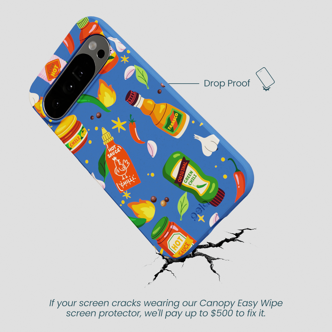 Electric Blue Hot Stuff Google Pixel 10 Pro XL Case