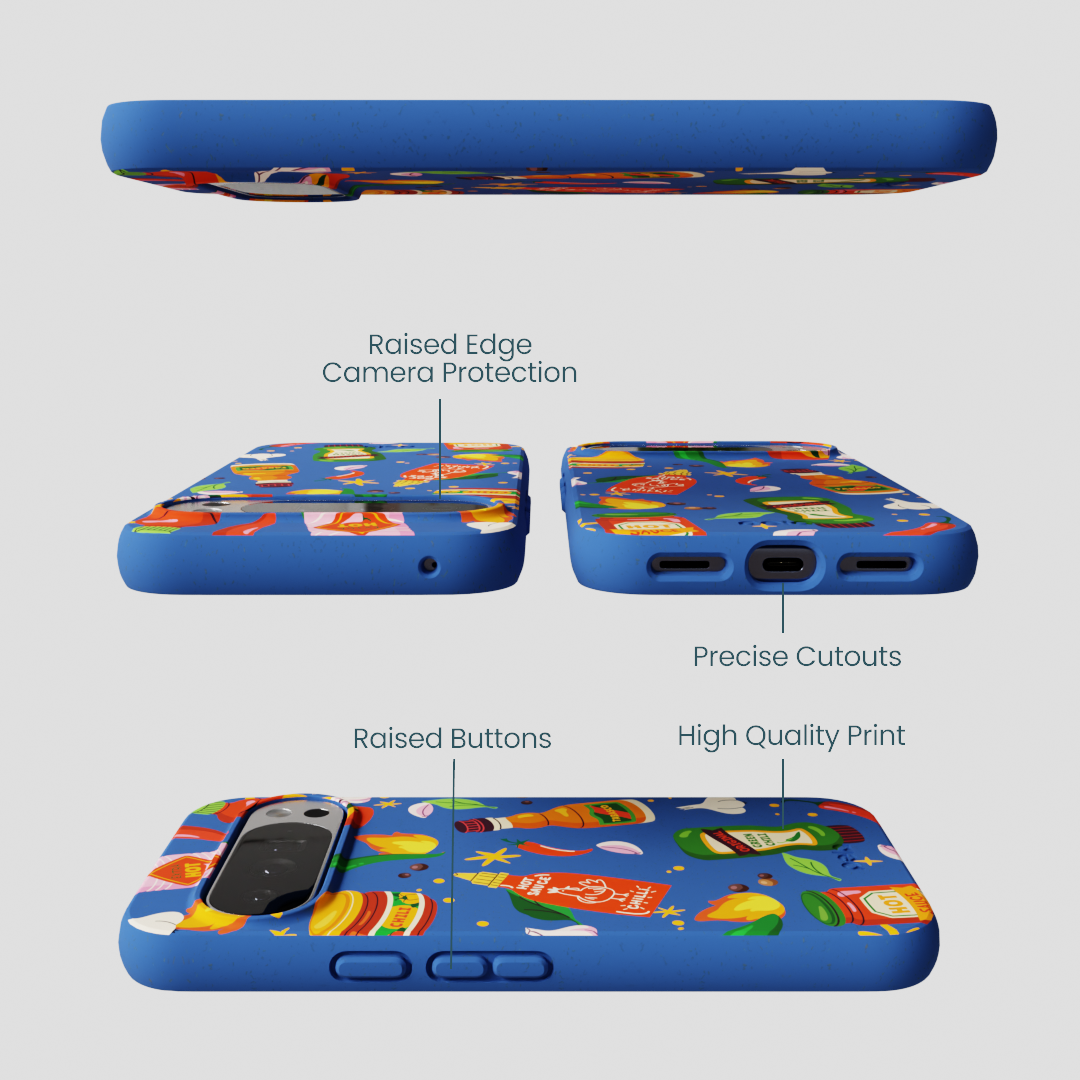 Electric Blue Hot Stuff Google Pixel 10 Pro XL Case