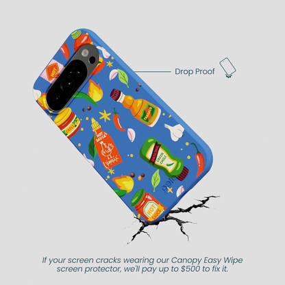 Electric Blue Hot Stuff Google Pixel 10/10 Pro Case