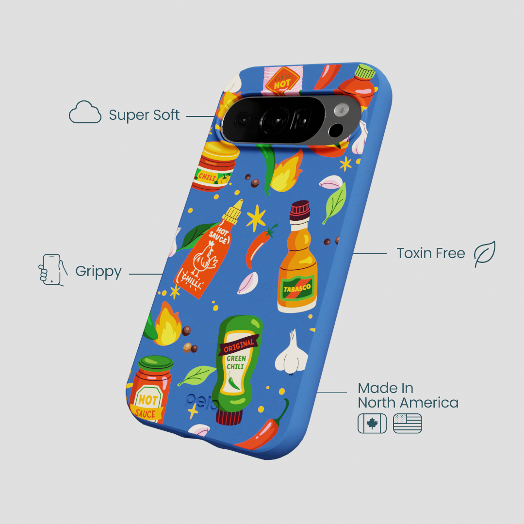 Electric Blue Hot Stuff Google Pixel 10/10 Pro Case