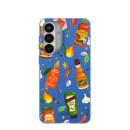 Electric Blue Hot Stuff Samsung Galaxy S26+(Plus) Case