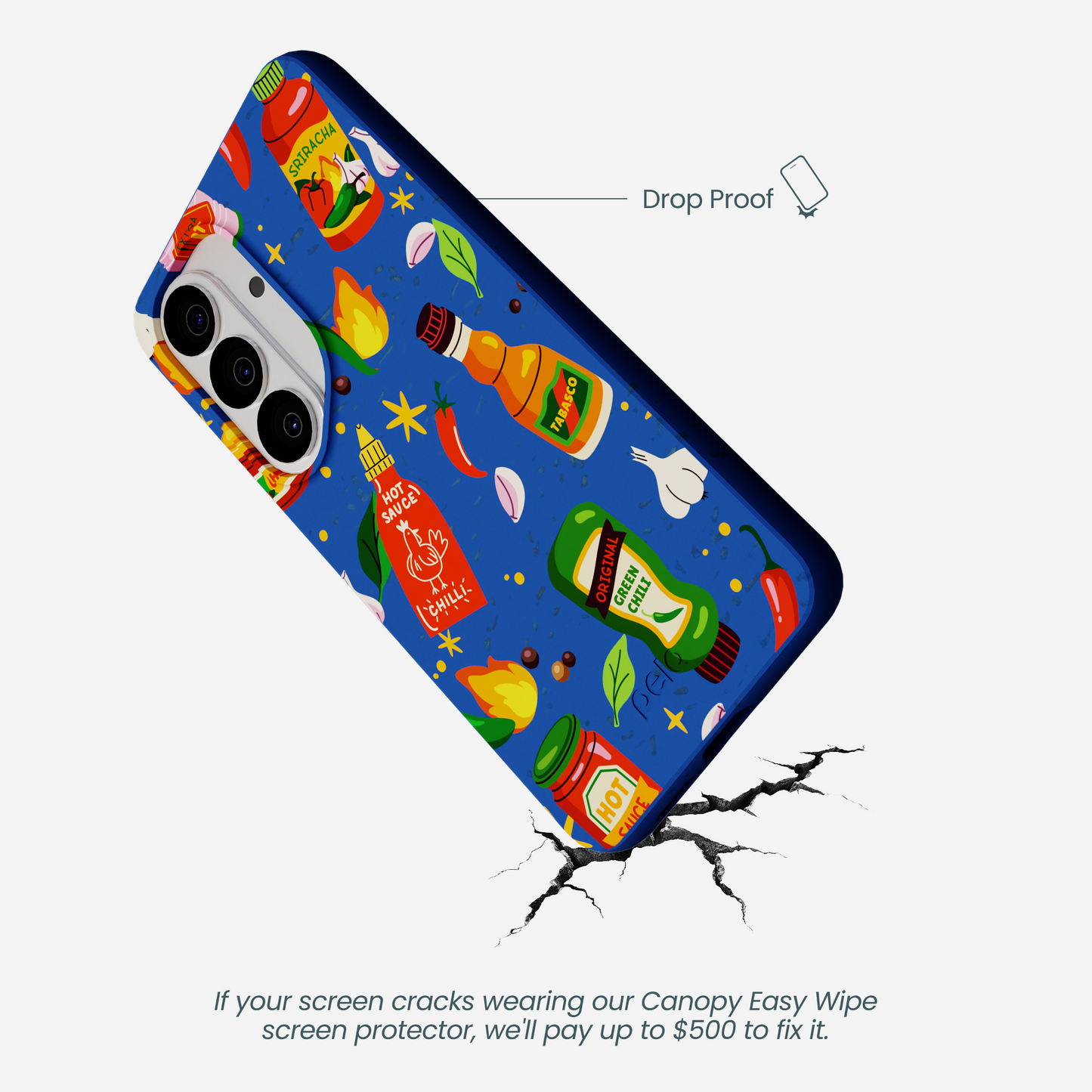 Electric Blue Hot Stuff Samsung Galaxy S26 Case