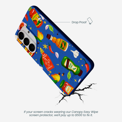 Electric Blue Hot Stuff Samsung Galaxy S26 Case