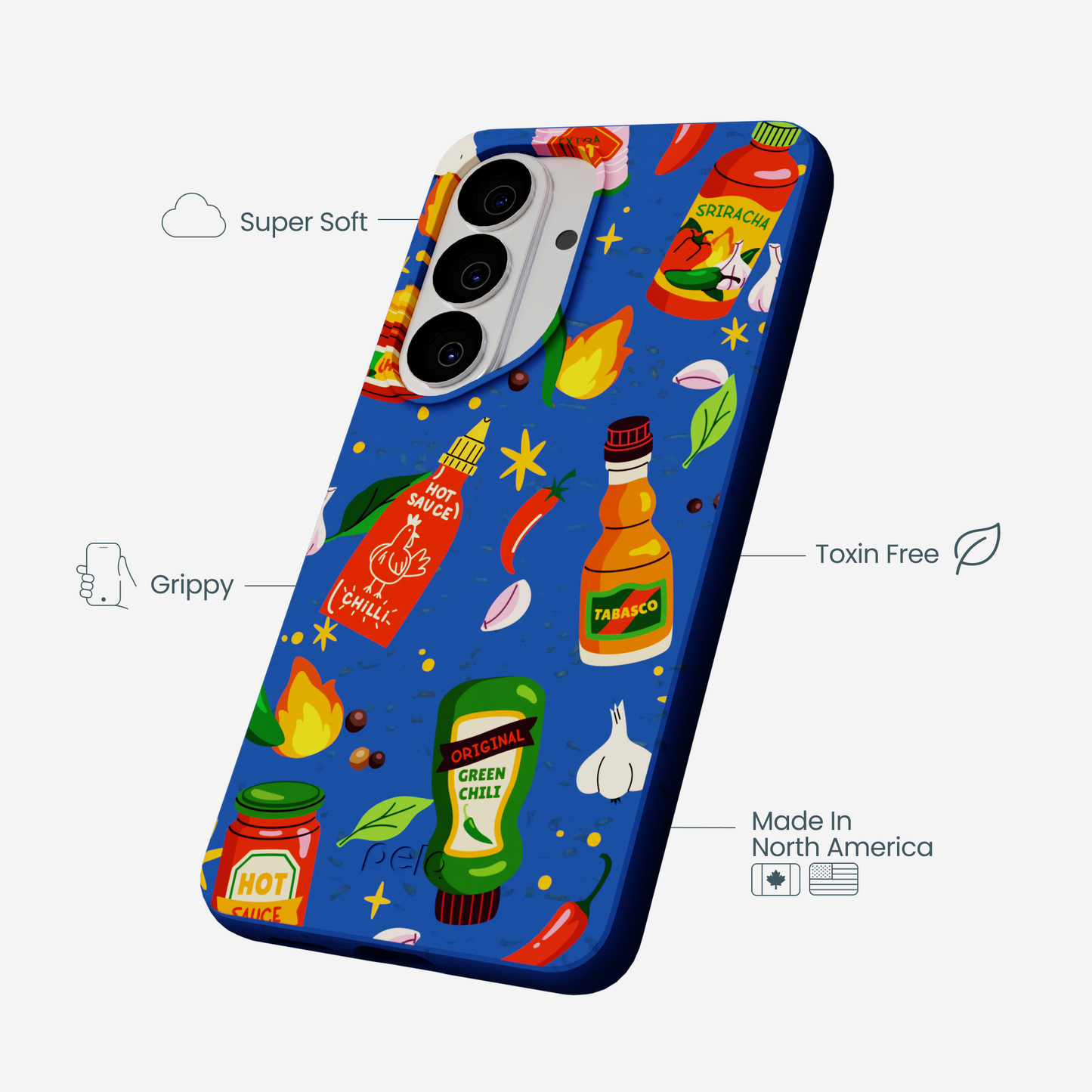 Electric Blue Hot Stuff Samsung Galaxy S26 Case