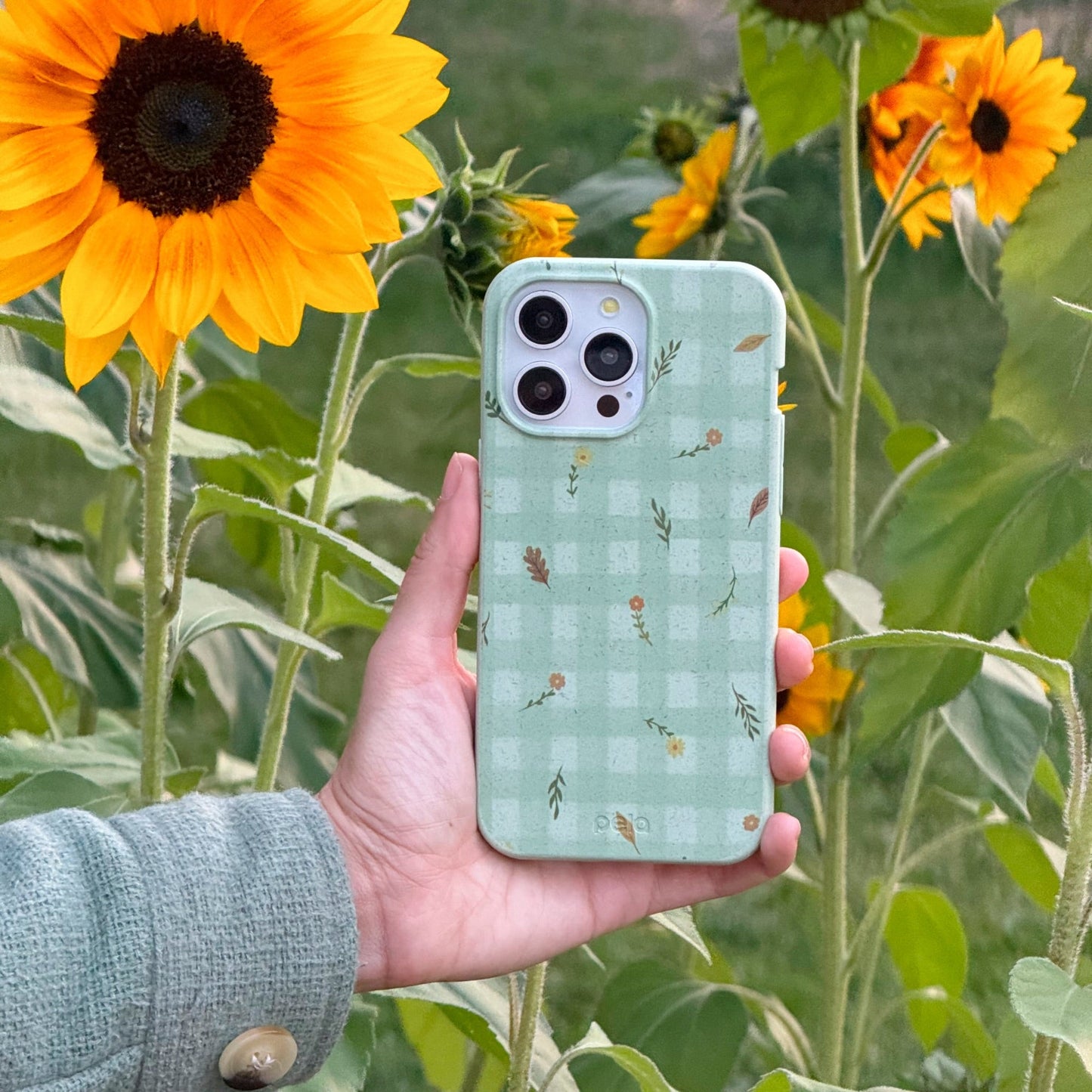 Sage Green Fall Gingham Google Pixel 10a Case