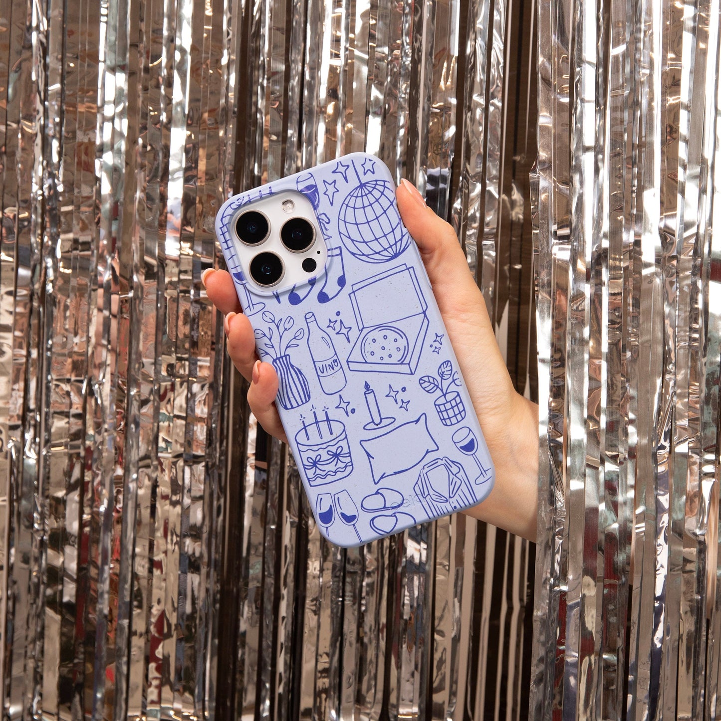 Powder Blue Home for Midnight Google Pixel 10a Case