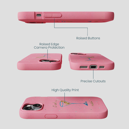 Bubblegum Pink I Need A Martini iPhone 14 Case