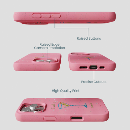Bubblegum Pink I Need A Martini iPhone 16 Pro Case