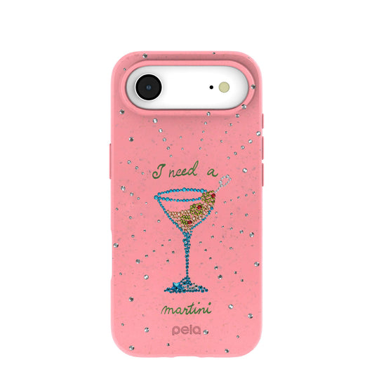 Bubblegum Pink I Need A Martini iPhone Air Case
