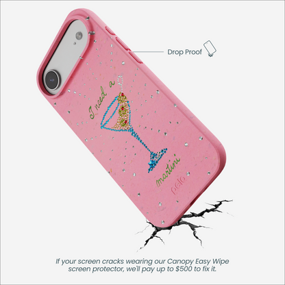 Bubblegum Pink I Need A Martini iPhone Air Case