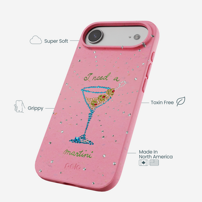 Bubblegum Pink I Need A Martini iPhone Air Case