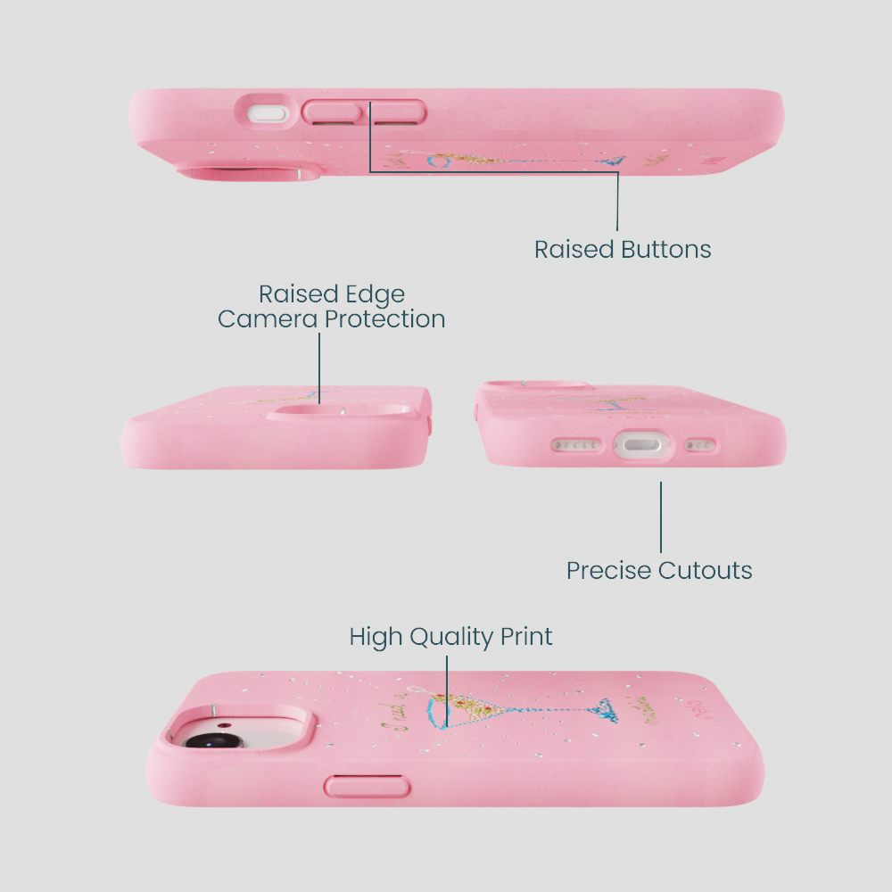 Bubblegum Pink I Need A Martini iPhone 16e/17e Case