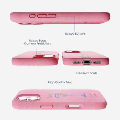 Bubblegum Pink I Need A Martini iPhone 17 Case