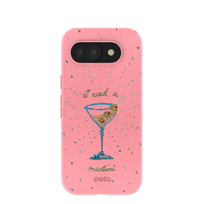 Bubblegum Pink I Need A Martini Google Pixel 10a Case