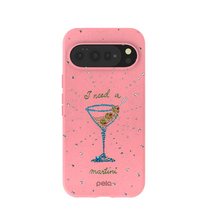 Bubblegum Pink I Need A Martini Google Pixel 10 Pro XL Case