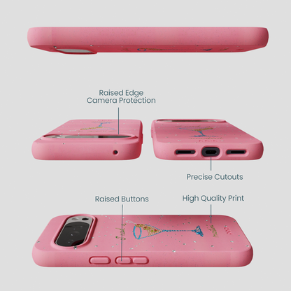 Bubblegum Pink I Need A Martini Google Pixel 10 Pro XL Case
