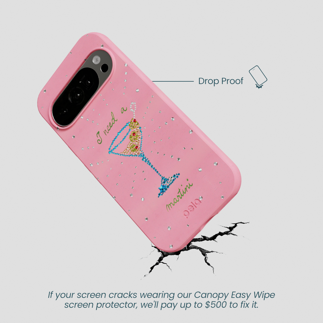 Bubblegum Pink I Need A Martini Google Pixel 10/10 Pro Case