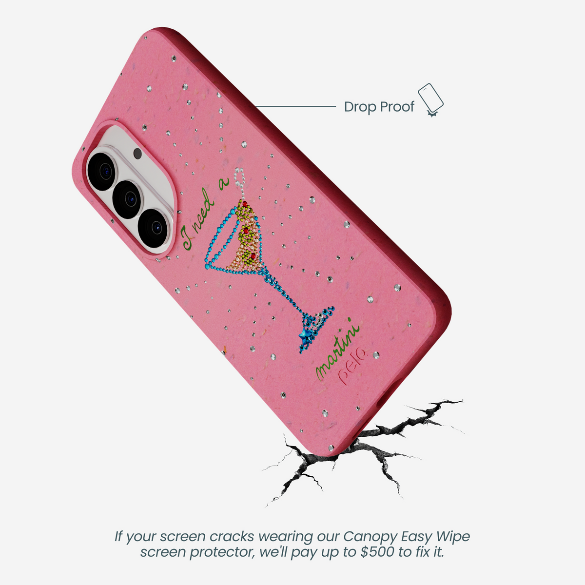Bubblegum Pink I Need A Martini Samsung Galaxy S26 Case