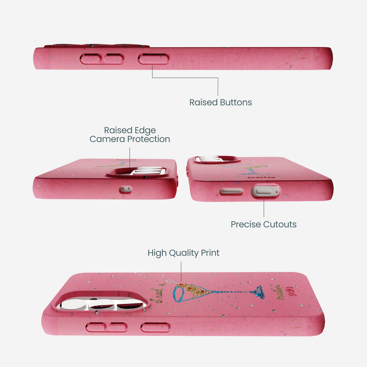 Bubblegum Pink I Need A Martini Samsung Galaxy S26 Case