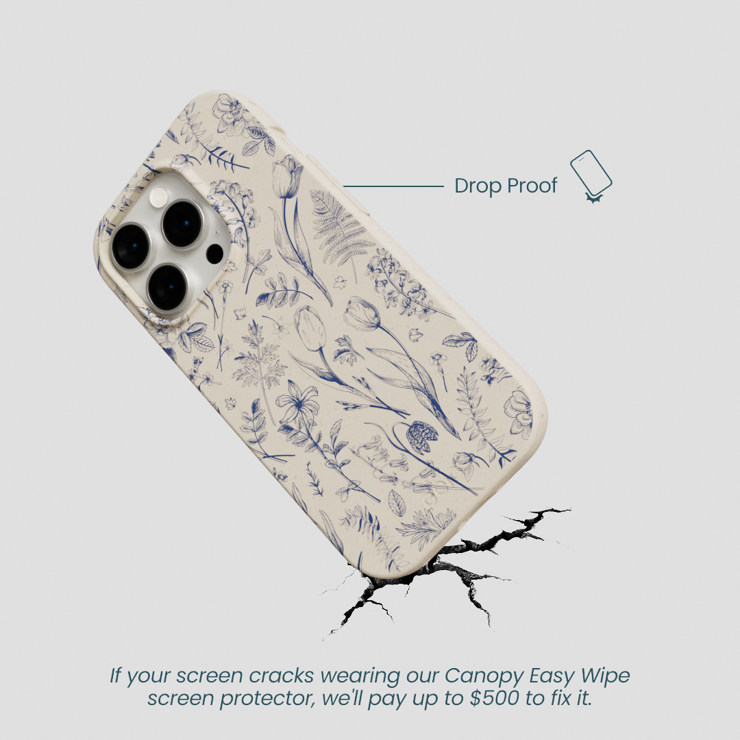 London Fog Indigo Bouquet iPhone 15 Pro Case