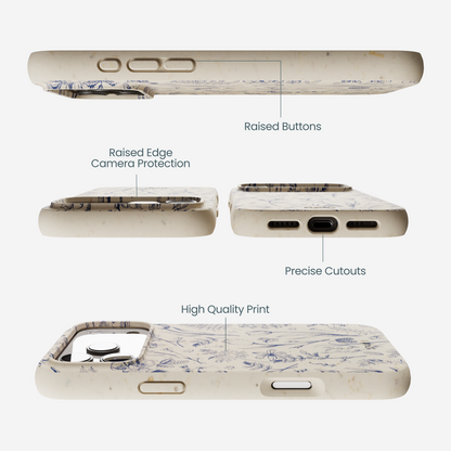 London Fog Indigo Bouquet iPhone 17 Pro Max Case
