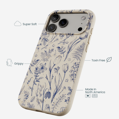 London Fog Indigo Bouquet iPhone 17 Pro Max Case
