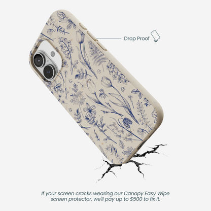London Fog Indigo Bouquet iPhone 17 Case