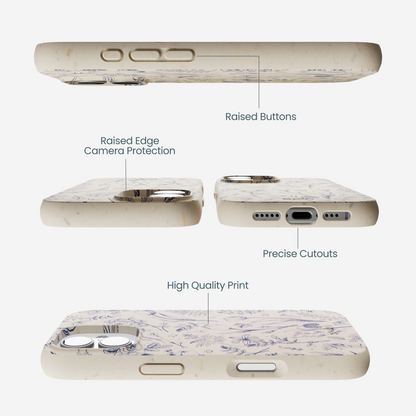 London Fog Indigo Bouquet iPhone 17 Case