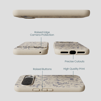 London Fog Indigo Bouquet Google Pixel 10/10 Pro Case