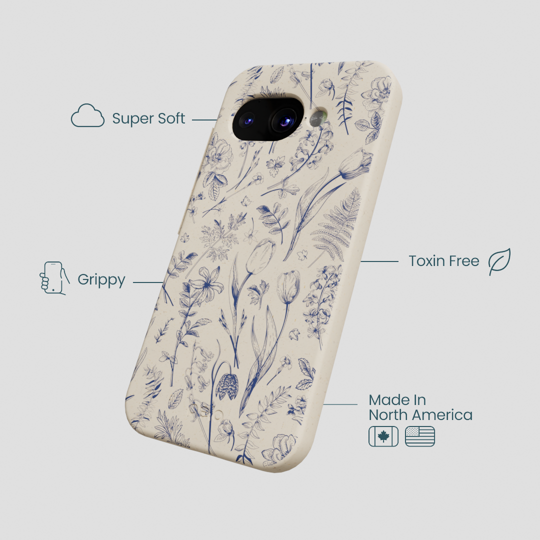 London Fog Indigo Bouquet Google Pixel 9a Case