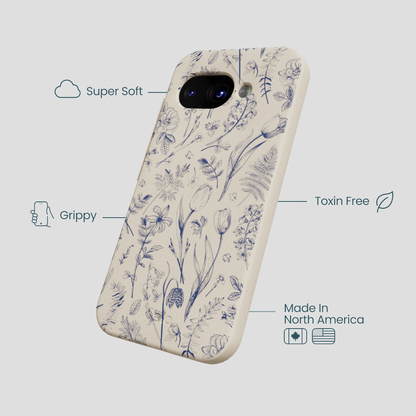 London Fog Indigo Bouquet Google Pixel 9a Case