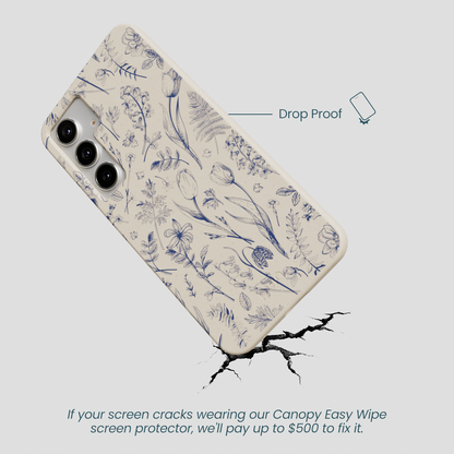 London Fog Indigo Bouquet Samsung Galaxy S25+(Plus) Case
